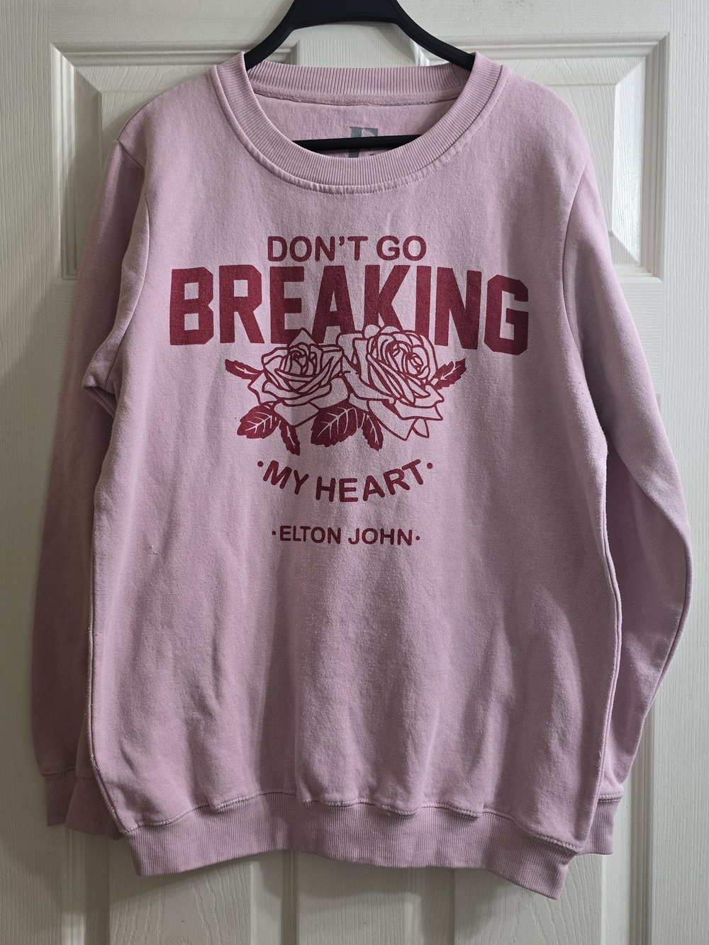Target Light Pink Elton John Graphic Crewneck Sweatshirt